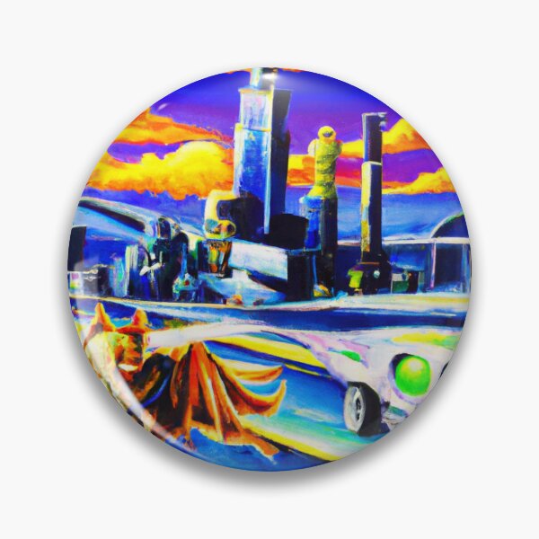 Item preview, Post Apocalyptic Futuristic World in Oil Painting designed and sold by flying-flamingo.