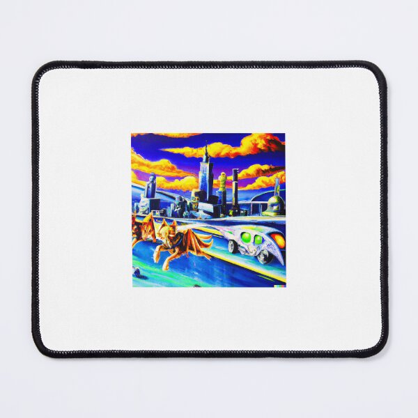 Item preview, Post Apocalyptic Futuristic World in Oil Painting designed and sold by flying-flamingo.