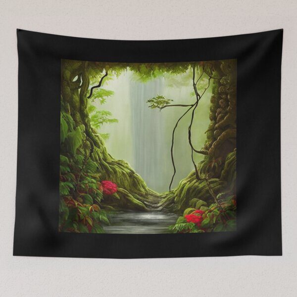 Item preview, Lost Forest Temple 7 - Throw Pillows and Prints.  designed and sold by ScatterHub.
