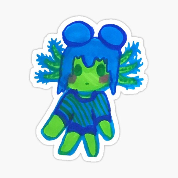 axolotl chibi Sticker