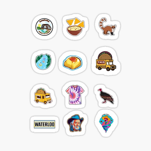 Item preview, Austin Texas Sticker Pack #3 (of 3)  designed and sold by JandyDesign.