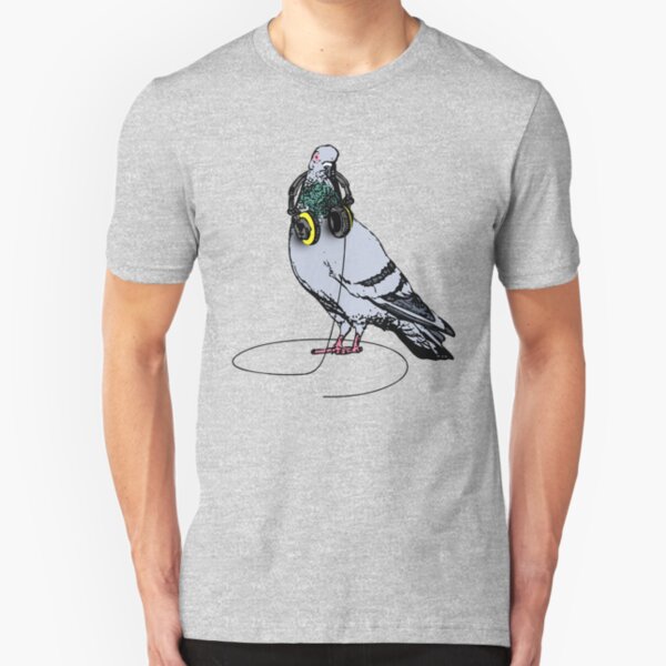 Techno Pigeon Slim Fit T-Shirt