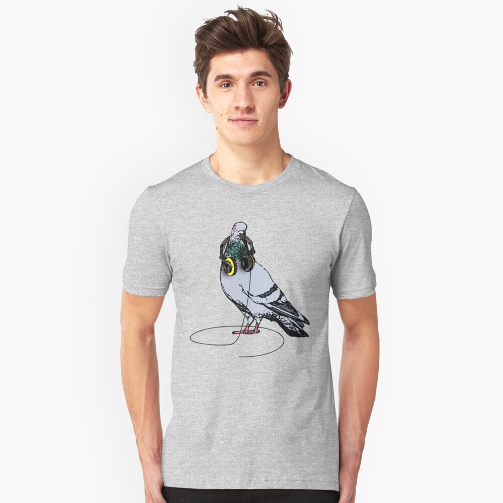 Techno Pigeon Slim Fit T-Shirt