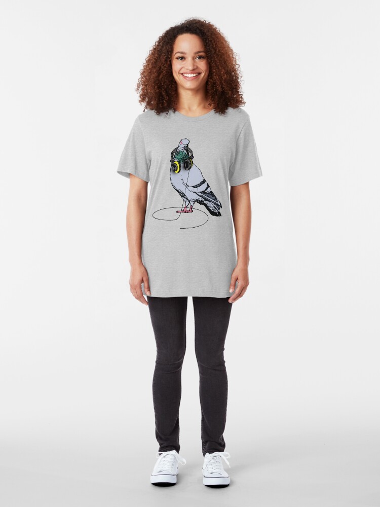 Alternate view of Techno Pigeon Slim Fit T-Shirt