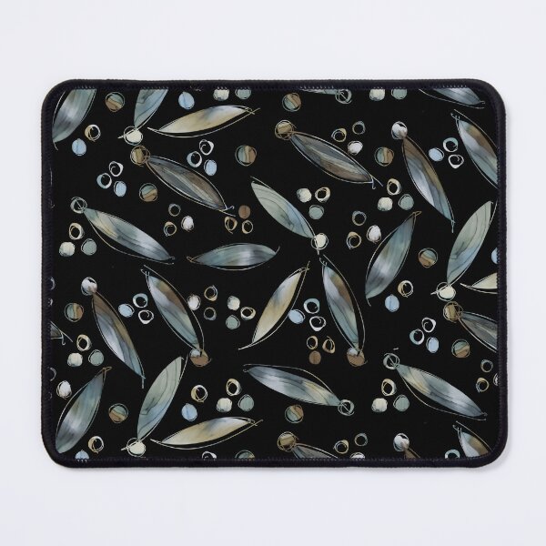 Item preview, Floating Leaves (black) designed and sold by TanglePatch.