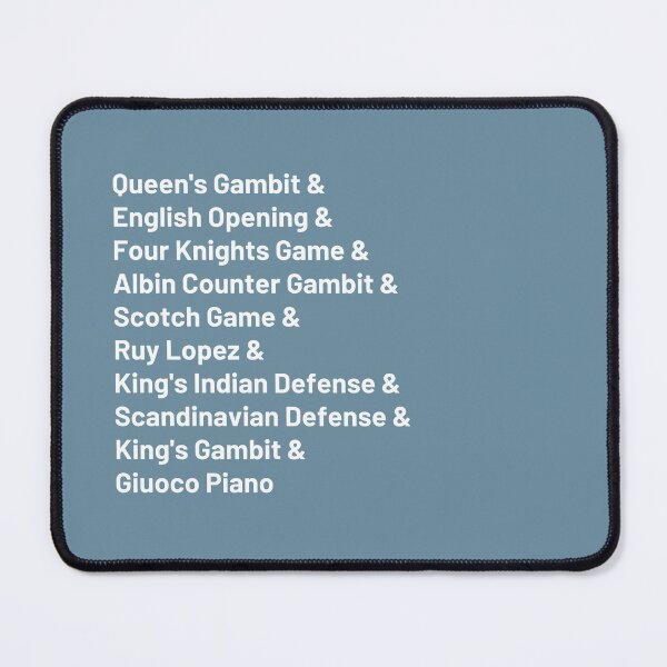 Item preview, Famous Chess Moves (Chess Word Art) designed and sold by shminoa.
