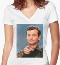 Bill murray Women's Fitted V-Neck T-Shirt