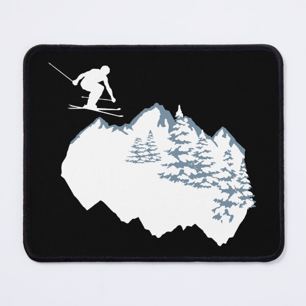 Artikelvorschau, Skifahrer in Action, Skifahren entworfen und verkauft von claudiasartwork.