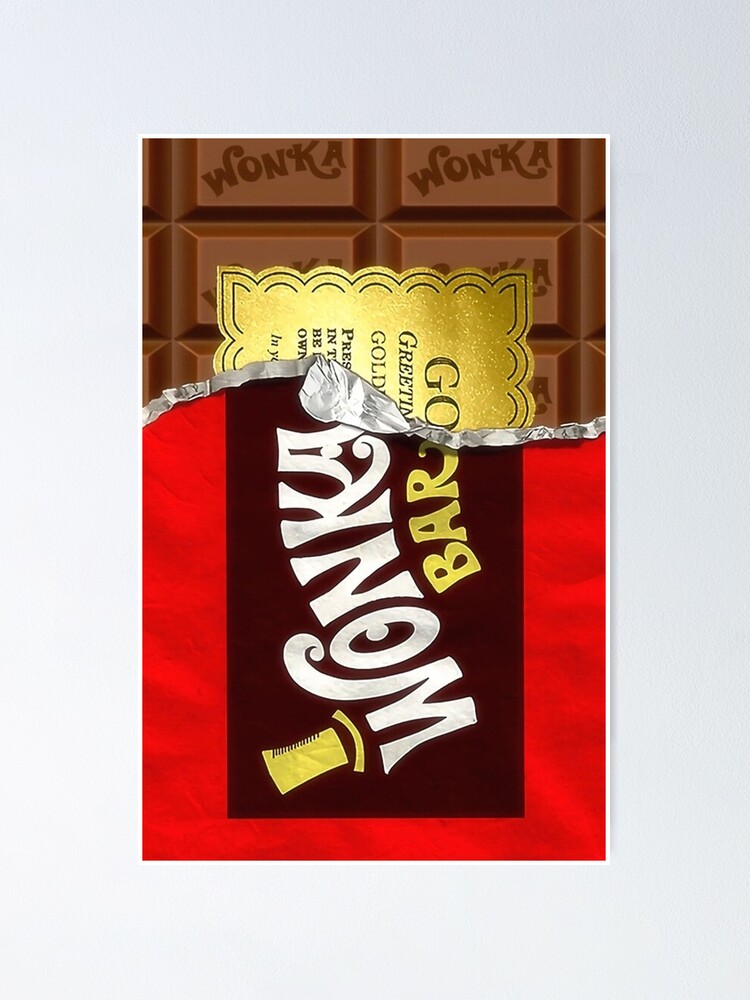 Willy Wonka Golden Ticket Poster for Sale by orriskareas