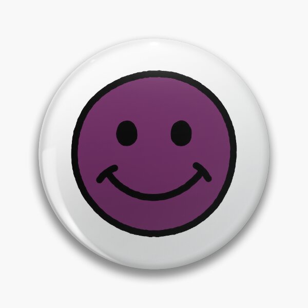 Item preview, SMILEY FACE (DARK PURPLE W/BLACK OUTLINE) designed and sold by Top10Designs.