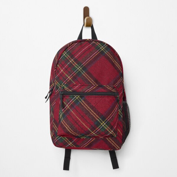 Item preview, Diagonal Red Christmas Plaid Fabric Pattern designed and sold by branaghbel.