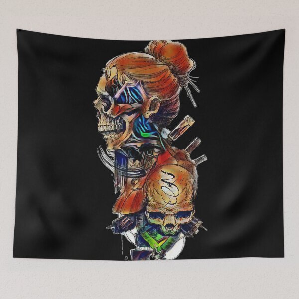 Item preview, Samurai Skull designed and sold by Necropolisband.