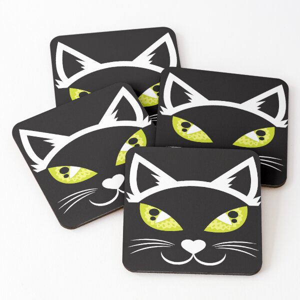 Item preview, Feline face with a watchful expression designed and sold by The-Blue-Feline.