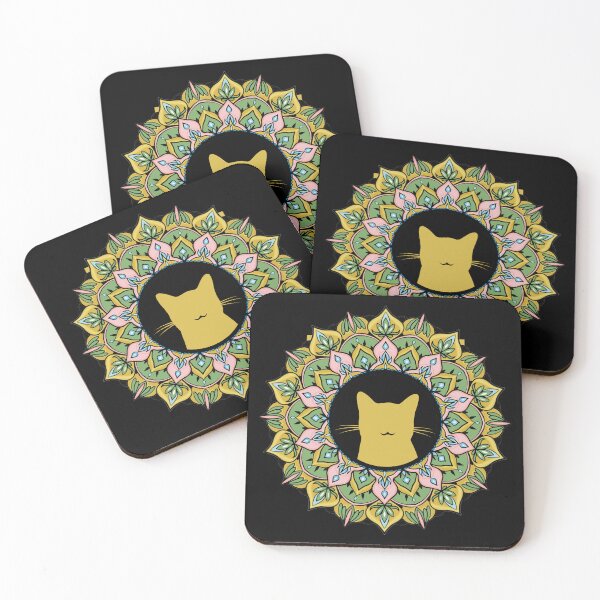 Item preview, Mandala Cat Circular pattern in form of mandala for Henna, Mehndi, tattoo,flower pattern design, decoration. Decorative ornament in ethnic oriental style. Coloring book page. designed and sold by MokonoKokoro.