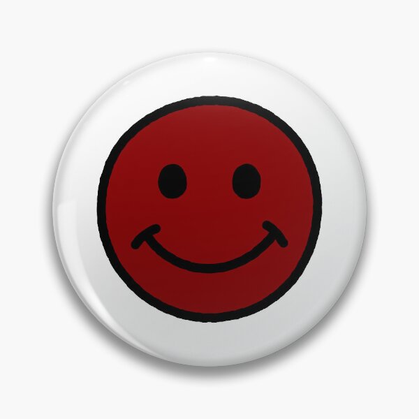 Item preview, SMILEY FACE (DARK RED W/BLACK OUTLINE) designed and sold by Top10Designs.