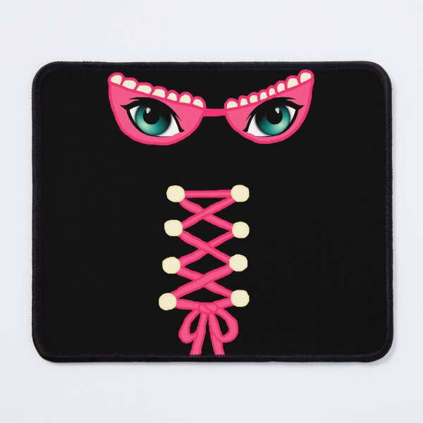 Item preview, Corset Ribbon and  blue eyes bra with pink lace designed and sold by Hypnotees.