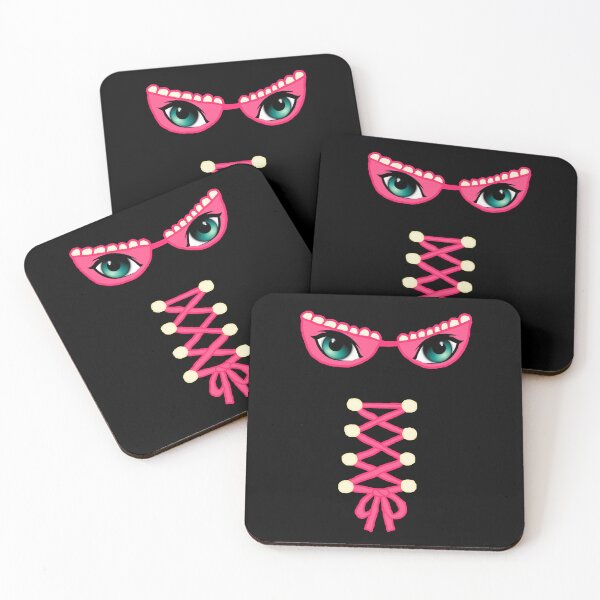 Item preview, Corset Ribbon and  blue eyes bra with pink lace designed and sold by Hypnotees.