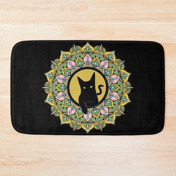 Item preview, Mandala Cat Circular pattern in form of mandala for Henna, Mehndi, tattoo,flower pattern design, decoration. Decorative ornament in ethnic oriental style. Coloring book page. designed and sold by MokonoKokoro.