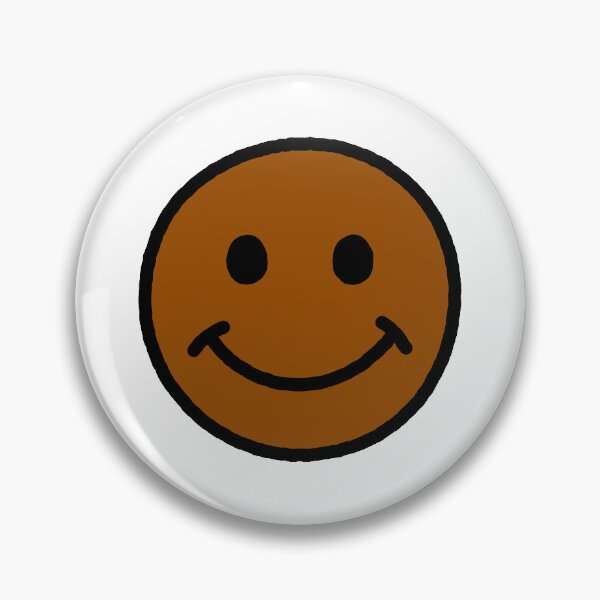 Item preview, SMILEY FACE (BROWN W/BLACK OUTLINE) designed and sold by Top10Designs.