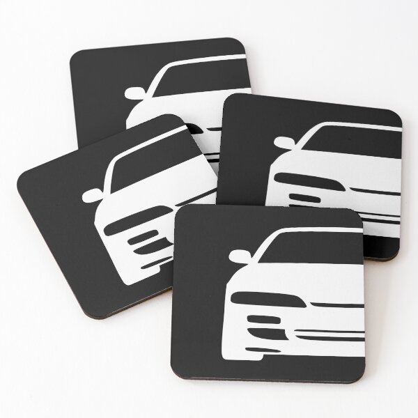 Item preview, Nissan Silvia S14 Zenki 180SX 200SX 240SX white silhouette designed and sold by EdimDesign.