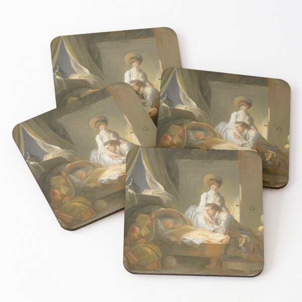 Item preview, Jean Honore Fragonard - The Visit to the Nursery designed and sold by Vintage Wall Art.