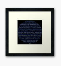 Pale Blue Dot Framed Print