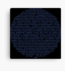 Pale Blue Dot Canvas Print
