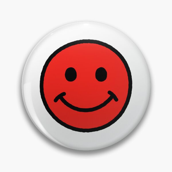 Item preview, SMILEY FACE (BRIGHT RED W/BLACK OUTLINE) designed and sold by Top10Designs.