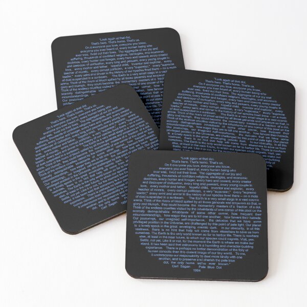 Pale Blue Dot Coasters (Set of 4)