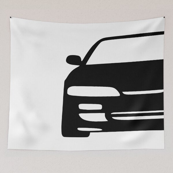 Item preview, Nissan Silvia S14 Zenki 180SX 200SX 240SX black silhouette designed and sold by EdimDesign.