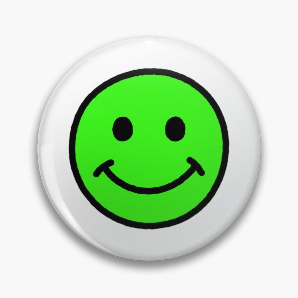 Item preview, SMILEY FACE (BRIGHT GREEN W/BLACK OUTLINE) designed and sold by Top10Designs.