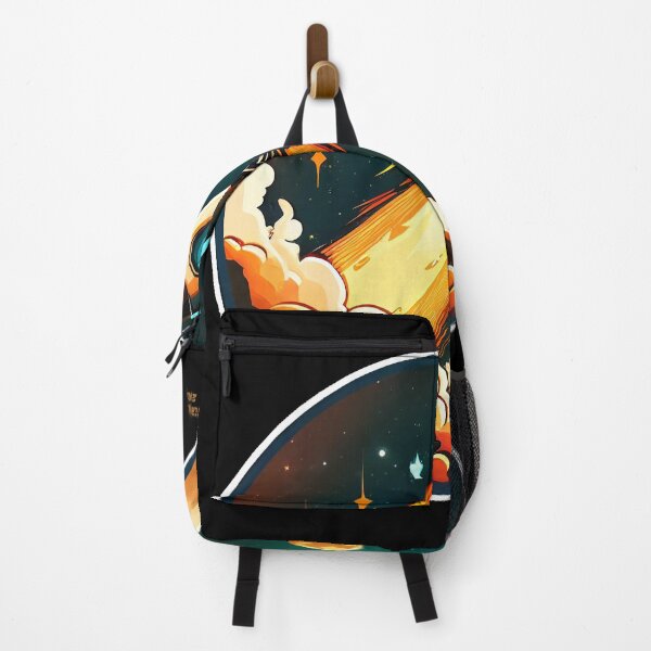 Item preview, Rocket Flying Into Space - Cartoon Naïve Art designed and sold by Mitch-Angelo.