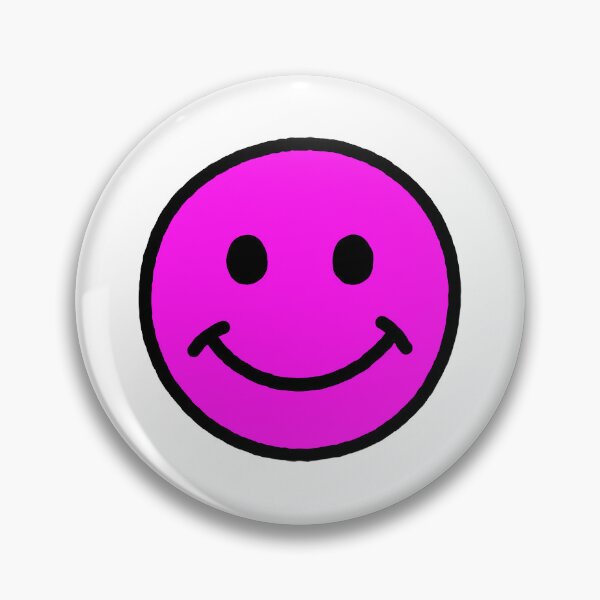 Item preview, SMILEY FACE (BRIGHT PINK W/BLACK OUTLINE) designed and sold by Top10Designs.