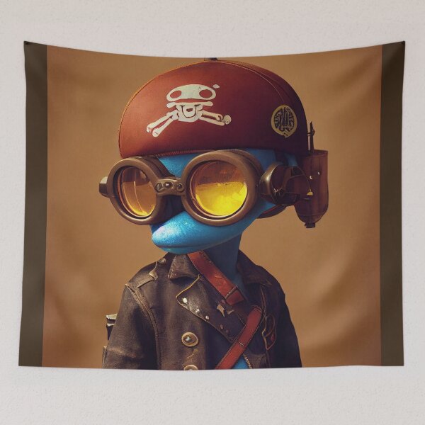 Item preview, Anthropomorphic Tiny Cute Cyberpunk Pirate Impala designed and sold by MimozaStudio.