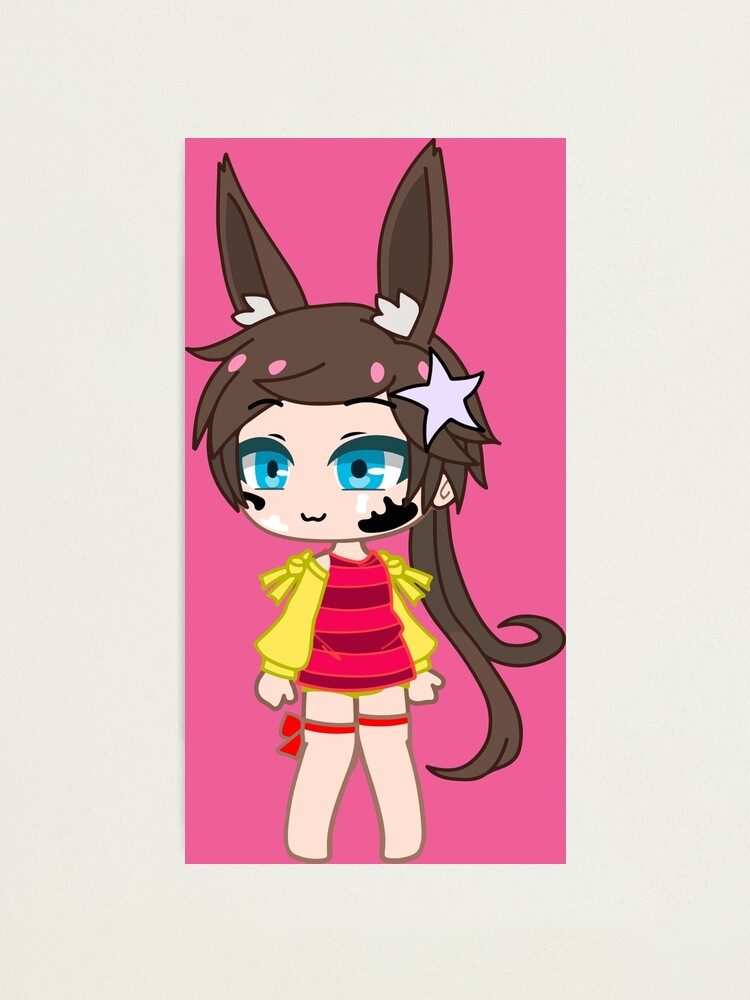 Chibi Girl Gacha Club Cheerful Rabbit - Happy Girl Sweet Star