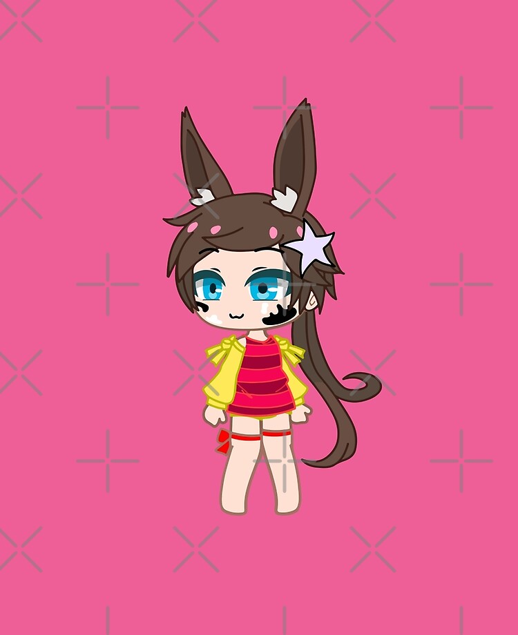 Chibi Girl Gacha Club Cheerful Rabbit - Happy Girl Sweet Star