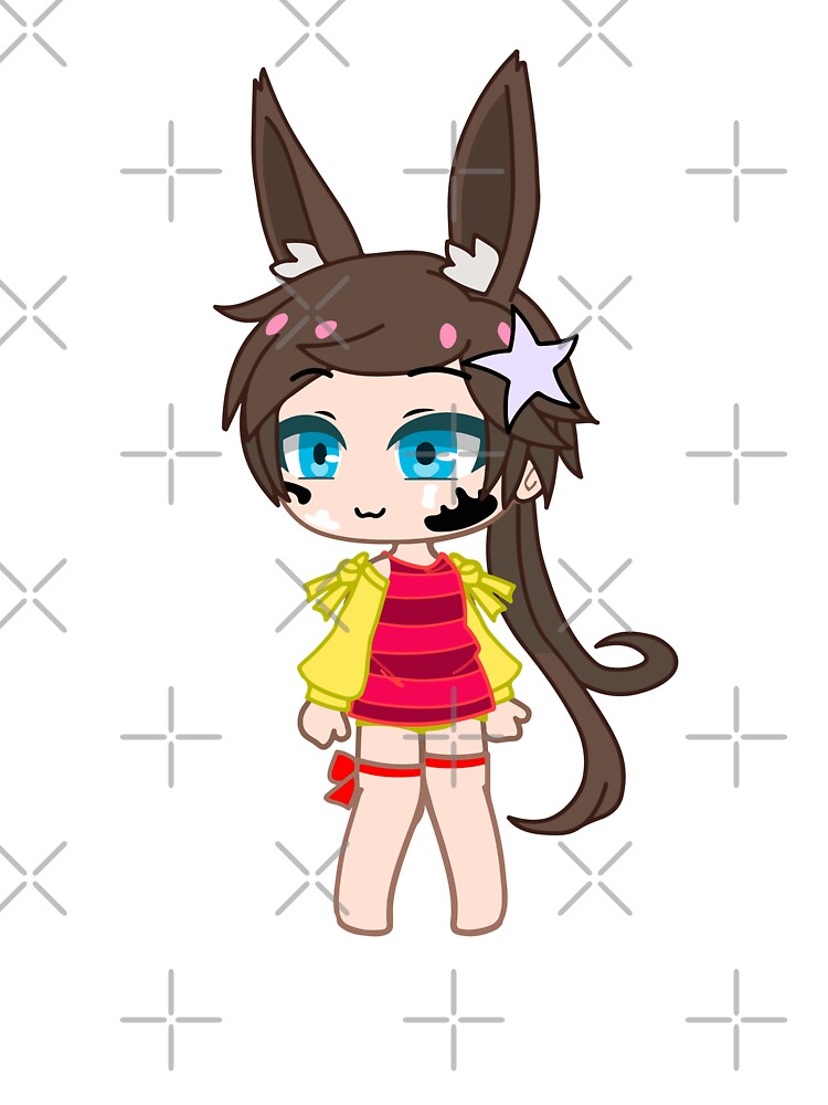 Chibi Girl Gacha Club Cheerful Rabbit - Happy Girl Sweet Star