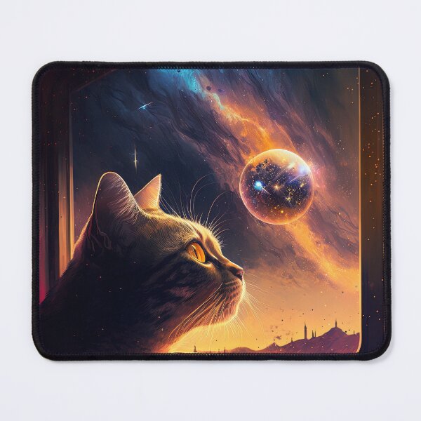 Item preview, George The Star Gazer Cat 8 designed and sold by idreamaboutcats.