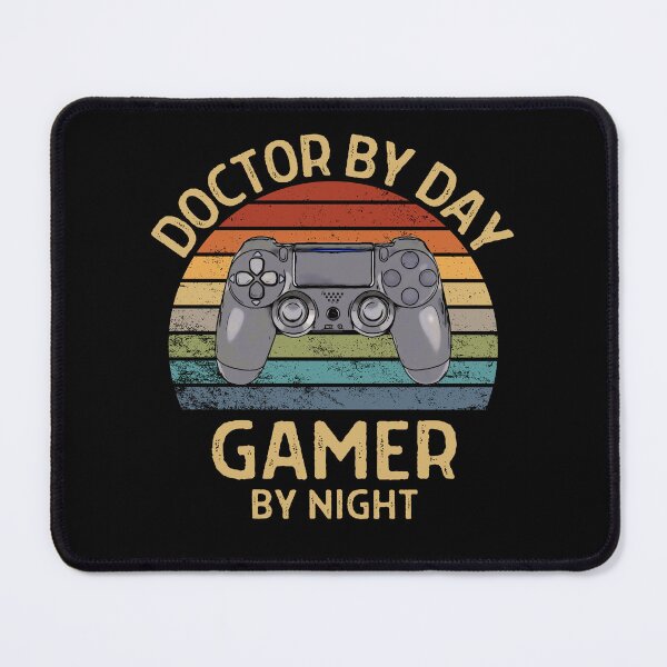 Item preview, Funny Doctor Gamer Quotes Doctor by day Gamer by night Gift for Doctor Dad Mom Brother Sister  designed and sold by Unicorny-Design.