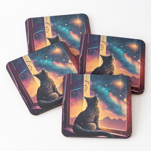 Item preview, George The Star Gazer Cat 5  designed and sold by idreamaboutcats.