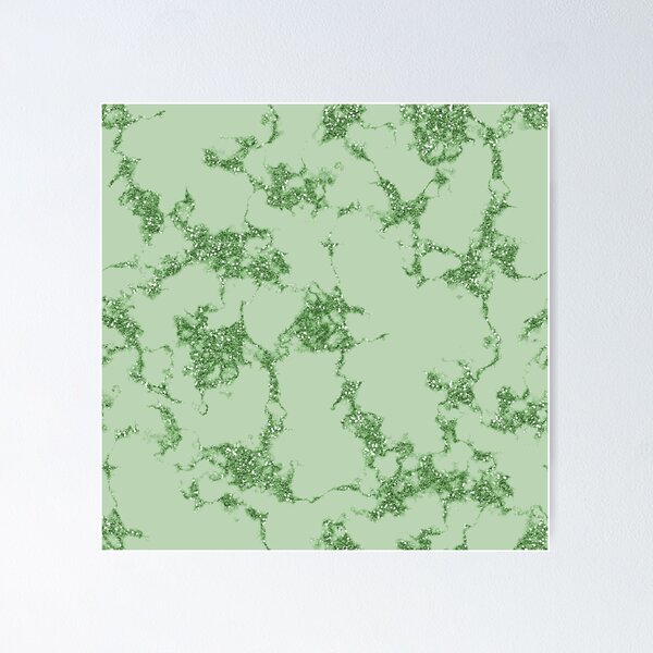 Artikelvorschau, Sparkly Onyx Glitter Marble Green Watercolor Palette 12 entworfen und verkauft von Janzay.