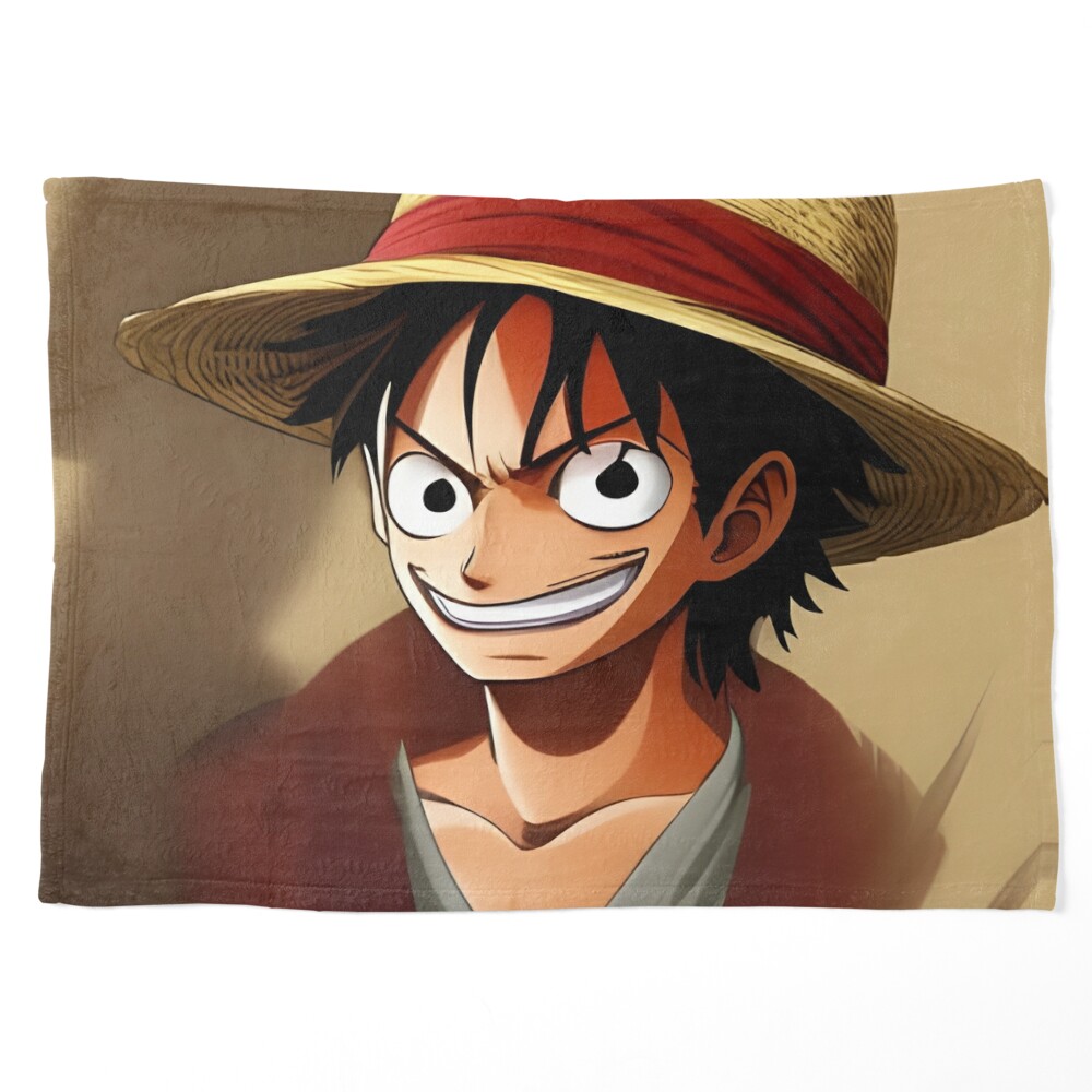 Plaid Sherpa Toei Animation One Piece : Drapeau pirate de Luffy