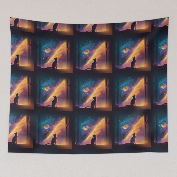 Item preview, George The Star Gazer Cat 1  designed and sold by idreamaboutcats.