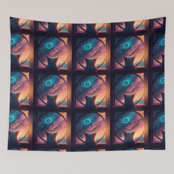 Item preview, George The Star Gazer Cat 12  designed and sold by idreamaboutcats.