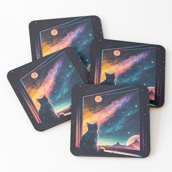 Item preview, George The Star Gazer Cat 15  designed and sold by idreamaboutcats.