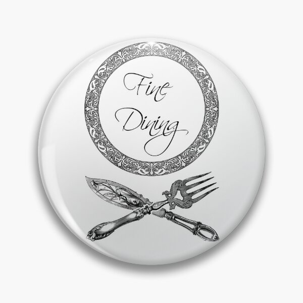 Item preview, 'Fine Dining' Luxury Restaurant Design - Retro Illustration Design for T-shirts, mugs, phone cases and other accessories designed and sold by Ridiculam Toga.