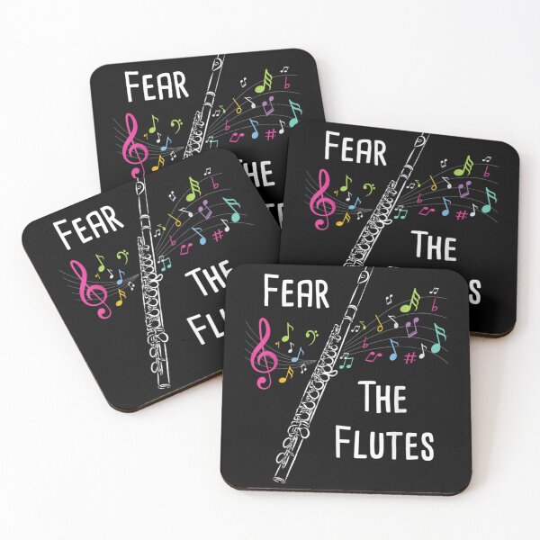 Item preview, Fear The Flutes, Flute Player Gift Flutist Marching Band Music Lover Musician designed and sold by ThePatternArt  ⭐⭐⭐⭐⭐.