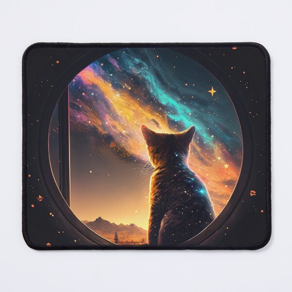 Item preview, George The Star Gazer Cat 13 designed and sold by idreamaboutcats.