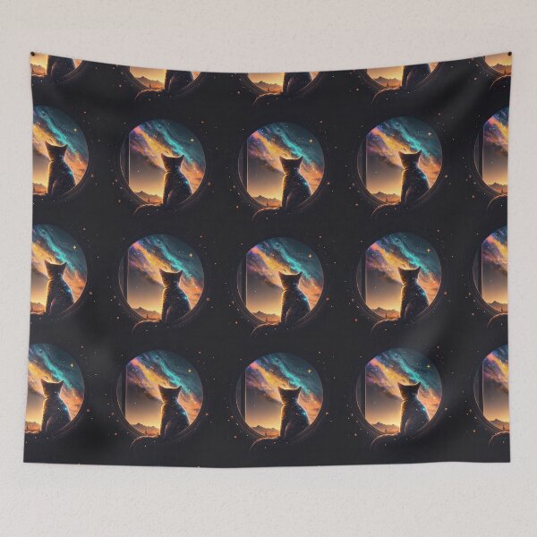 Item preview, George The Star Gazer Cat 13  designed and sold by idreamaboutcats.