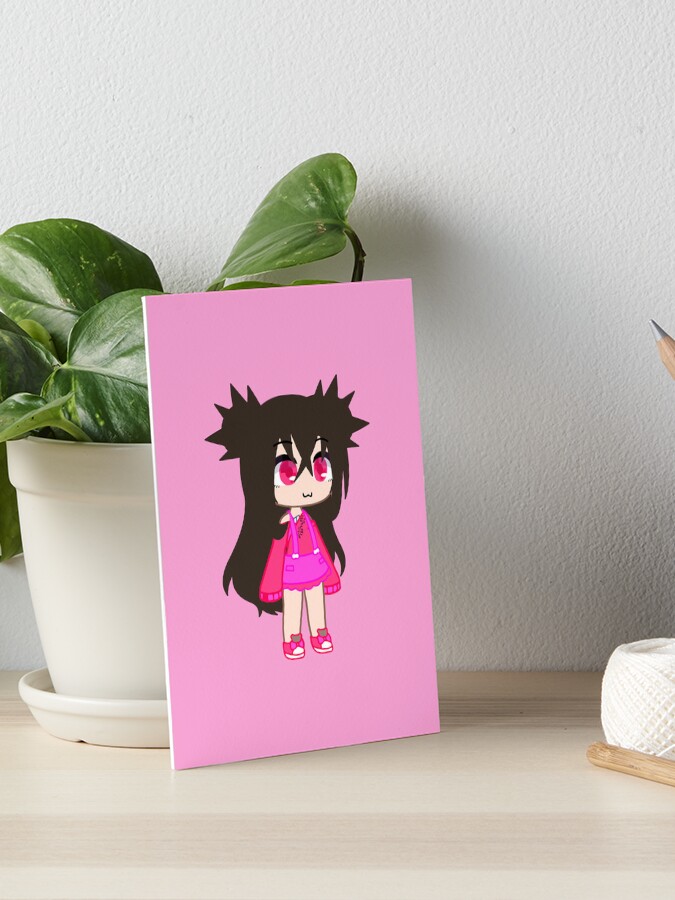 Cheerful Rock Singing Girl Gacha club - Singing Kitten Girl - Cheerful  Anime Gacha chibi girl Hardcover Journal by gachanime